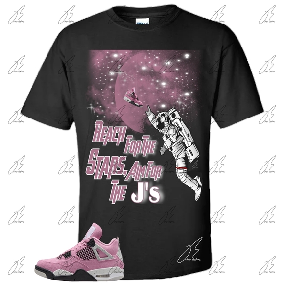 Air Jordan 4 Orchid/Pink Matching Shirt,Astronaut Graphic Tee,Best Gift,Woman - Picture 3 of 4